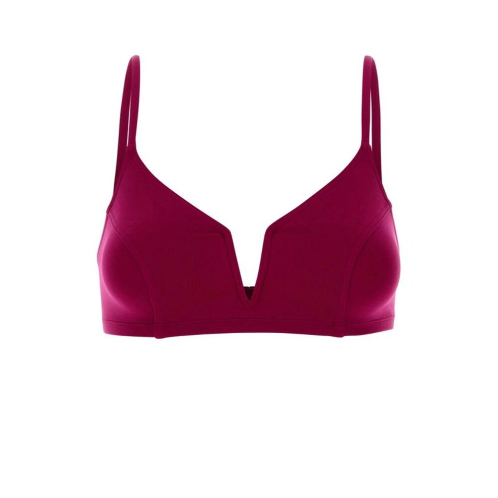 Eres Women Fuchsia Stretch Nylon Élancée Bikini Top